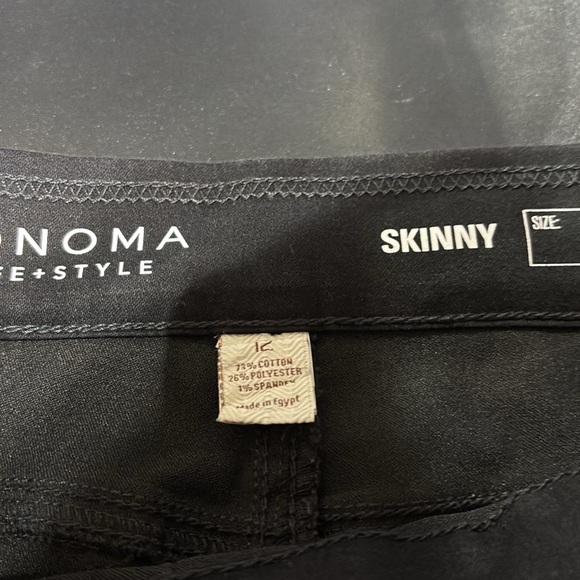 Sonoma Skinny Mid Rise,straight leg,stretch,pull on,elastic waistband jeans - Picture 7 of 8